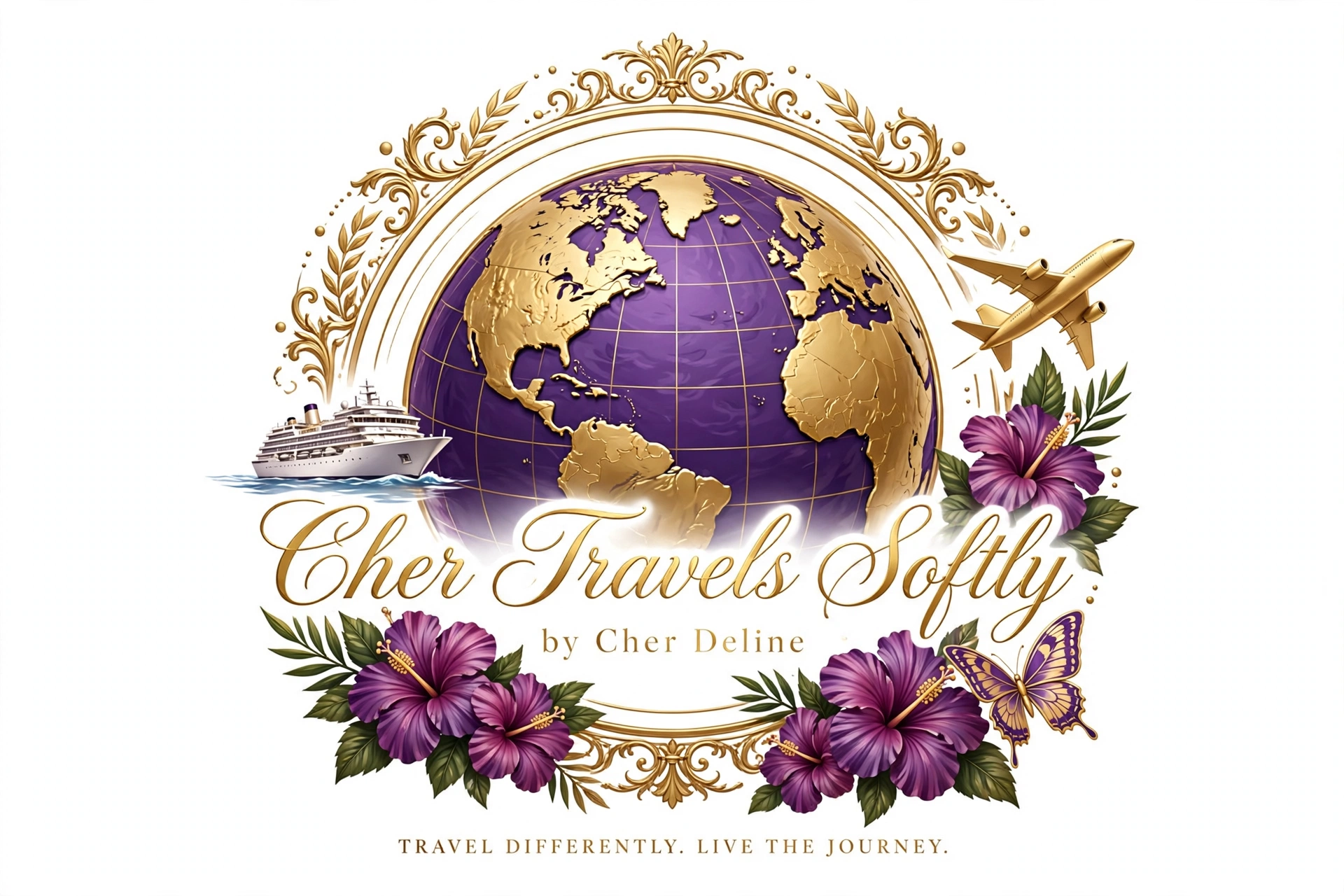 Cher Travels Softly logo